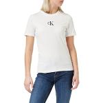 Camisetas blancas de manga corta manga corta de punto Calvin Klein Jeans talla XS para mujer 