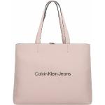 Bolsos rosas de poliuretano de moda rebajados Calvin Klein Jeans 