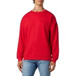 Sudaderas rojas sin capucha manga larga con cuello redondo con logo Calvin Klein talla L para hombre 