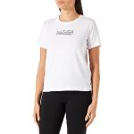Camisetas blancas de algodón de manga corta rebajadas manga corta con cuello redondo Calvin Klein talla XS de materiales sostenibles para mujer 