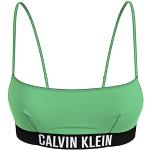 Bikinis verdes de poliamida con relleno rebajados Calvin Klein talla L para mujer 