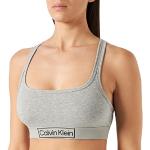 Sujetadores deportivos grises rebajados Calvin Klein talla XS de materiales sostenibles para mujer 