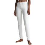 Pantalones ajustados blancos rebajados ancho W25 largo L32 Calvin Klein para mujer 