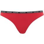Bragas de bikini rojas de poliester Calvin Klein talla L para mujer 