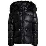 Abrigos negros de poliester con capucha  manga larga Calvin Klein talla XL para mujer 