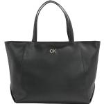 Tote bags negras de poliester rebajadas Calvin Klein ck de materiales sostenibles para mujer 