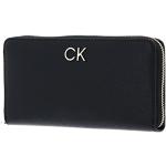 Billetera negras rebajadas Calvin Klein ck de materiales sostenibles para mujer 