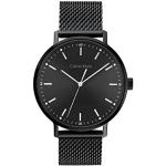 Relojes negros de acero inoxidable de pulsera Cuarzo malla analógicos con correa de acero Calvin Klein para hombre 