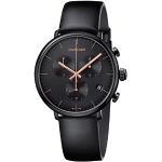 Relojes negros de pulsera redondos Cuarzo Calvin Klein para hombre 