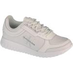 Zapatillas blancas de cuero de running Calvin Klein para mujer 