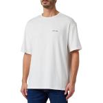 Camisetas blancas de algodón de manga corta manga corta con cuello redondo Calvin Klein talla S para hombre 