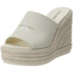 Sandalias blancas de yute de verano Calvin Klein talla 38 para mujer 