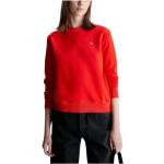 Ropa roja de invierno  cuello redondo informal con logo Calvin Klein talla M para mujer 