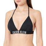 Bikinis negros de poliamida con relleno rebajados Calvin Klein talla S para mujer 