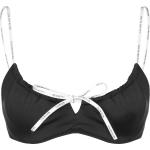 Calvin Klein Swimwear Bralette Parte de arriba del bikini de mujer, Talla XS, negro
