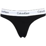 Tangas negros de algodón Calvin Klein talla XS para mujer 
