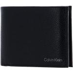 Billetera negras de cuero rebajadas con protección RFID Calvin Klein ck para hombre 