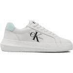 Chunky sneakers blancos de cuero rebajados con tacón de 3 a 5cm Calvin Klein talla 37 para mujer 