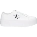 Sneakers bajas blancos rebajados informales Calvin Klein talla 39 para mujer 