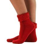 Calcetines rojos de angora Oeko-tex de montaña Talla Única para mujer 