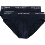 Calzoncillos azules de algodón con logo Dolce & Gabbana para hombre 
