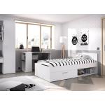 Colchones & camas blancas con almacenaje modernas 90x190 