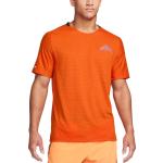 Camisetas naranja de running Nike talla S para hombre 