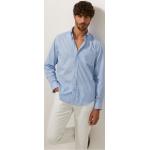 Camisas azules de algodón a rayas marineras con rayas talla L para hombre 