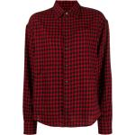 Camisas rojas de lana de manga larga rebajadas manga larga a cuadros Dsquared2 talla L para mujer 
