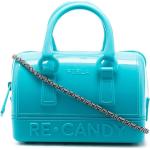 Bolsos azules celeste de plástico de moda con logo FURLA para mujer 