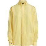 Camisas amarillas de algodón de manga larga manga larga marineras con rayas Ralph Lauren Polo Ralph Lauren talla XS para mujer 