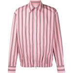 Camisas rosas de algodón de manga larga rebajadas manga larga marineras con rayas PT Torino para hombre 