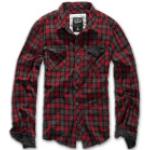 Camisa Brandit Checkshirt Duncan Marrón-Rojo 2XL