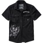 Camisas bordadas negras Motörhead media manga vintage Brandit talla S para mujer 