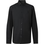 Camisas negras de algodón de manga larga manga larga Burberry para hombre 