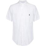 Camisas blancas de lino de lino  tallas grandes manga corta Ralph Lauren Polo Ralph Lauren talla XXL para hombre 