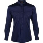 Camisas azules de algodón de manga larga manga larga Pierre Cardin talla 3XL para hombre 