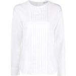 Camisas blancas de algodón de manga larga manga larga con cuello redondo Armani Giorgio Armani talla XXL para mujer 