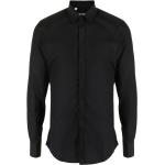 Camisas negras de algodón de manga larga manga larga Dolce & Gabbana para hombre 