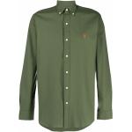 Camisas verdes de algodón de manga larga manga larga Ralph Lauren Polo Ralph Lauren talla XXL para hombre 