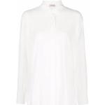 Camisas blancas de seda de manga larga rebajadas manga larga asimétrico talla XXL para mujer 