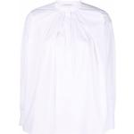 Camisas blancas de algodón cuello Mao manga larga Alberta Ferretti talla XL para mujer 