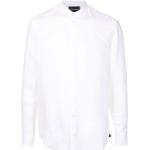 Camisas blancas de lino cuello Mao rebajadas tallas grandes manga larga Armani Emporio Armani talla XXL para hombre 
