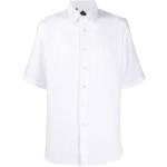 Camisas blancas de lino de lino  rebajadas tallas grandes media manga Billionaire talla XXL para hombre 