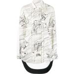 Camisas estampadas de algodón rebajadas manga larga Jil Sander talla M para mujer 
