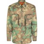 Camisas estampadas verdes de poliester rebajadas manga larga militares Dolce & Gabbana para hombre 