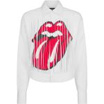 Camisas blancas de algodón Rolling Stones Dsquared2 talla XL para mujer 