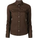Camisas marrones de poliamida de manga larga manga larga con logo Gucci talla L para mujer 