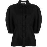 Camisas negras de lino de lino  rebajadas tres cuartos Chloé talla L para mujer 