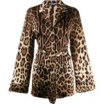 Camisas marrones de seda de seda  leopardo Dolce & Gabbana talla 3XL para mujer 